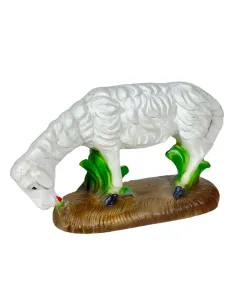 Pecora testa bassa in resina serie 30 cm