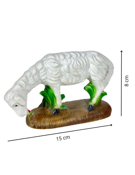 Pecora testa bassa in resina serie 30 cm