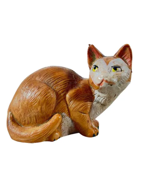 Set 3 gatti in pvc colori e posizioni assortiti per statue da 20 cm