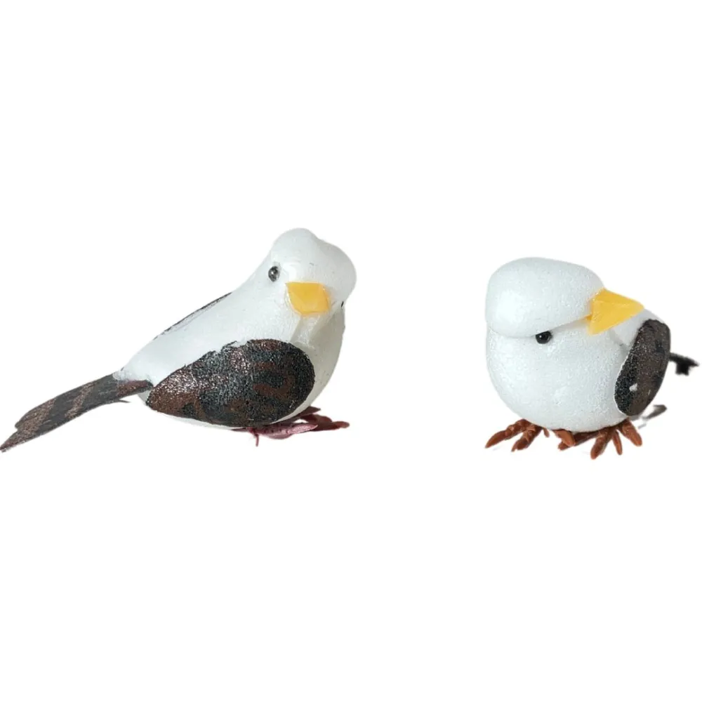 Set of Two Polystyrene Birds for 25–30 cm Nativity Figures