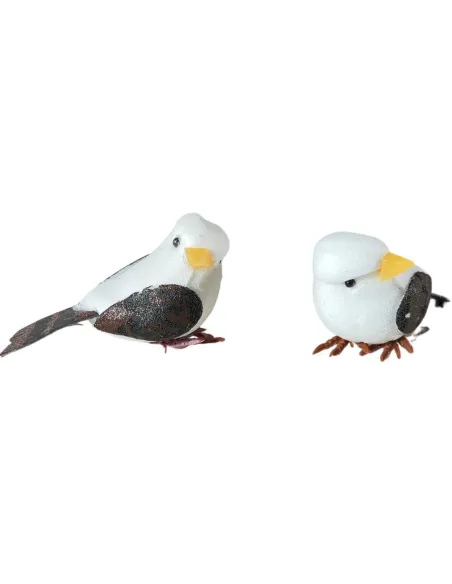 Set of Two Polystyrene Birds for 25–30 cm Nativity Figures