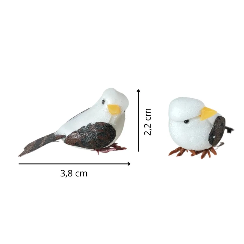 Set of Two Polystyrene Birds for 30–35 cm Nativity Figures