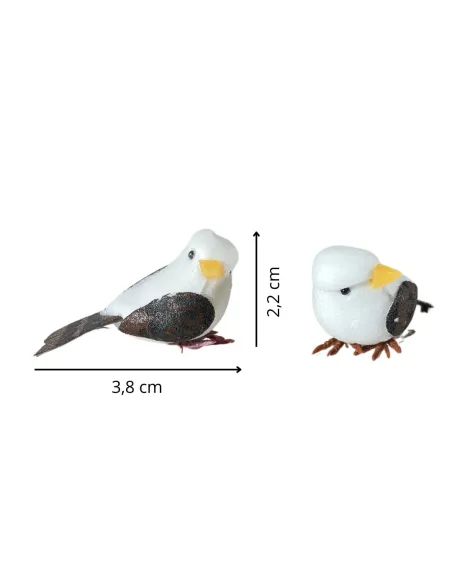 Set of Two Polystyrene Birds for 30–35 cm Nativity Figures