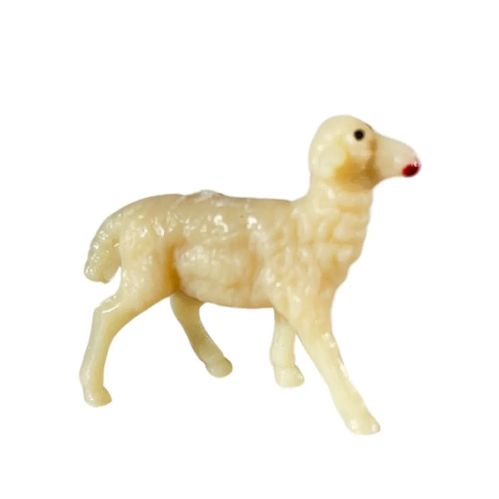 Set of Three PVC Sheep for 3–4 cm Nativity Figures