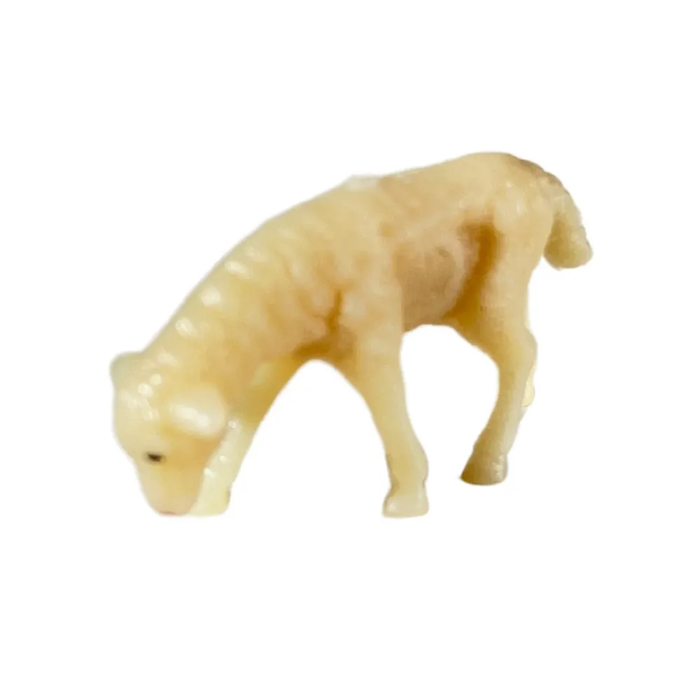 Set of Three PVC Sheep for 3–4 cm Nativity Figures