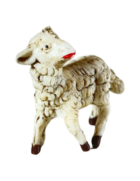 Set of Four PVC Sheep for 7–8 cm Nativity Figures