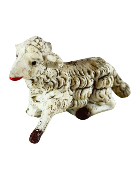 Set of Four PVC Sheep for 7–8 cm Nativity Figures