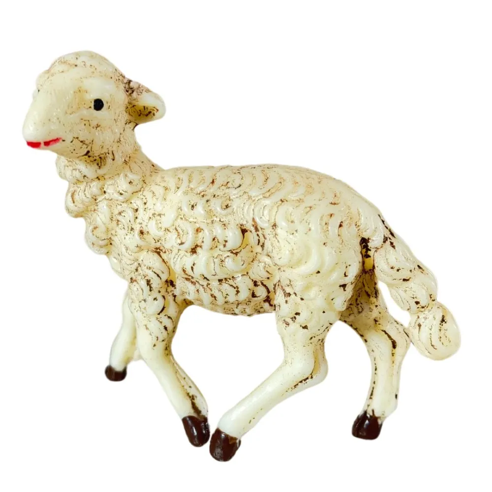 Set of Four PVC Sheep for 10 cm Nativity Figures