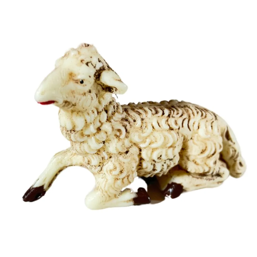Set of Four PVC Sheep for 12 cm Nativity Figures