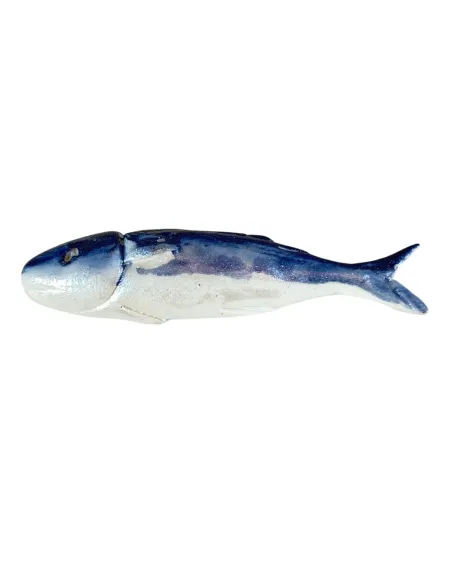 Set of Two Blue Resin Fish for 20–30 cm Nativity Figures