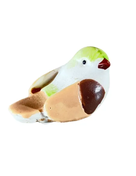 Set 3 uccellini colori assortiti in resina per statue da 30 cm