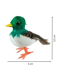 Anatra con piume vere per statue da 25-30 cm 2