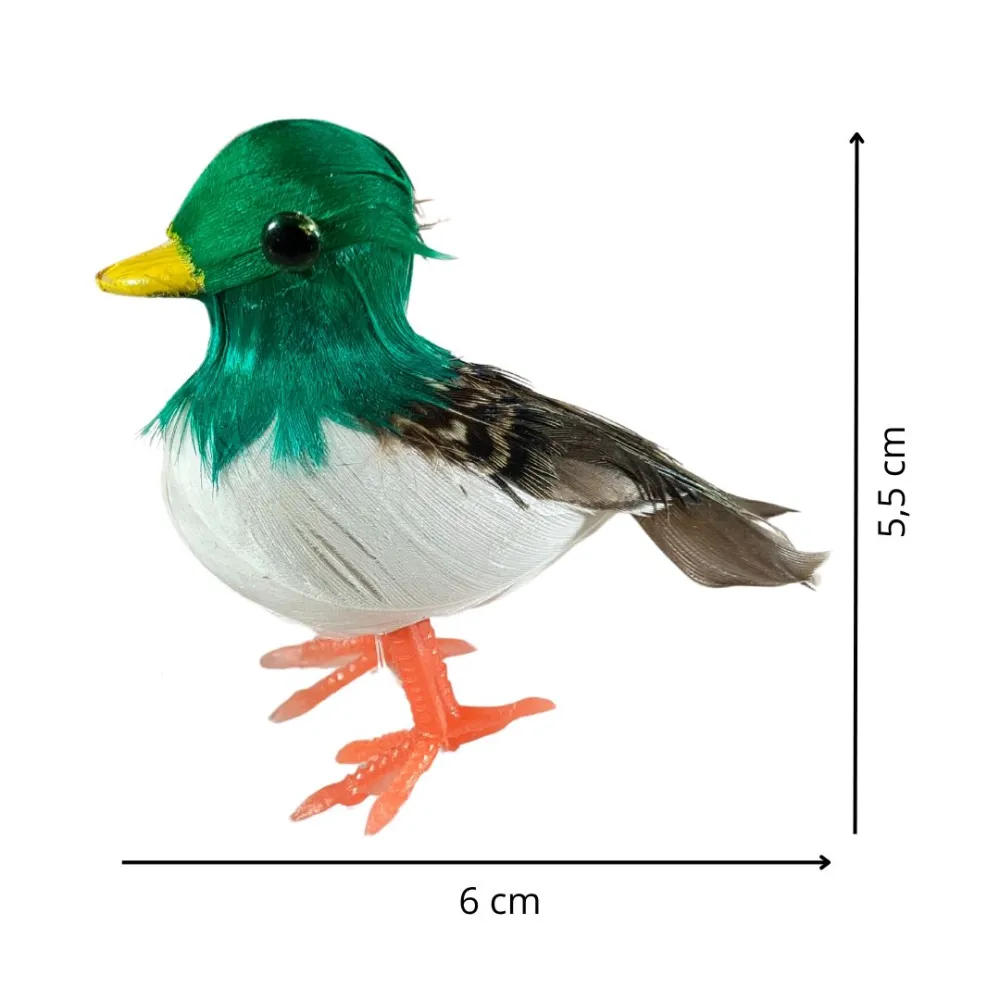 Duck with Real Feathers for 25–30 cm Nativity Figures