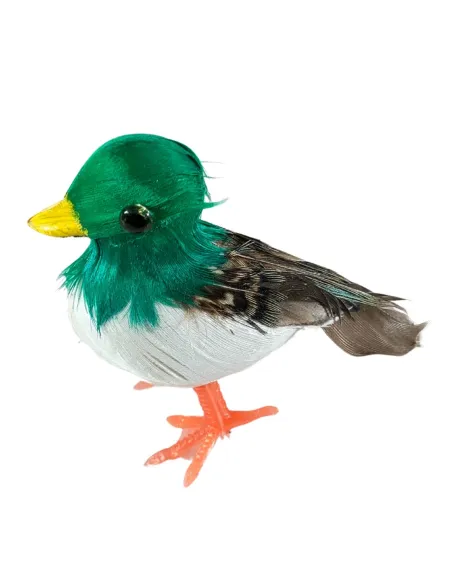 Anatra con piume vere per statue da 25-30 cm