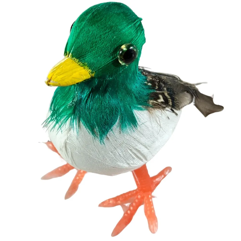 Duck with Real Feathers for 25–30 cm Nativity Figures