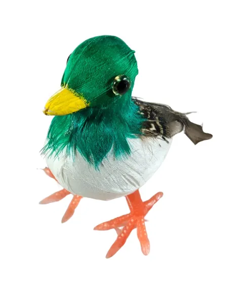 Anatra con piume vere per statue da 25-30 cm