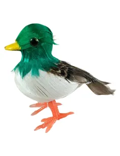 Anatra con piume vere per statue da 25-30 cm