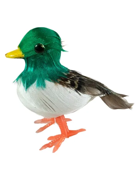 Anatra con piume vere per statue da 25-30 cm
