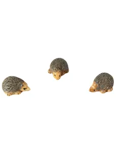 Set of Three Resin Hedgehogs for 20–25 cm Nativity Figures 2