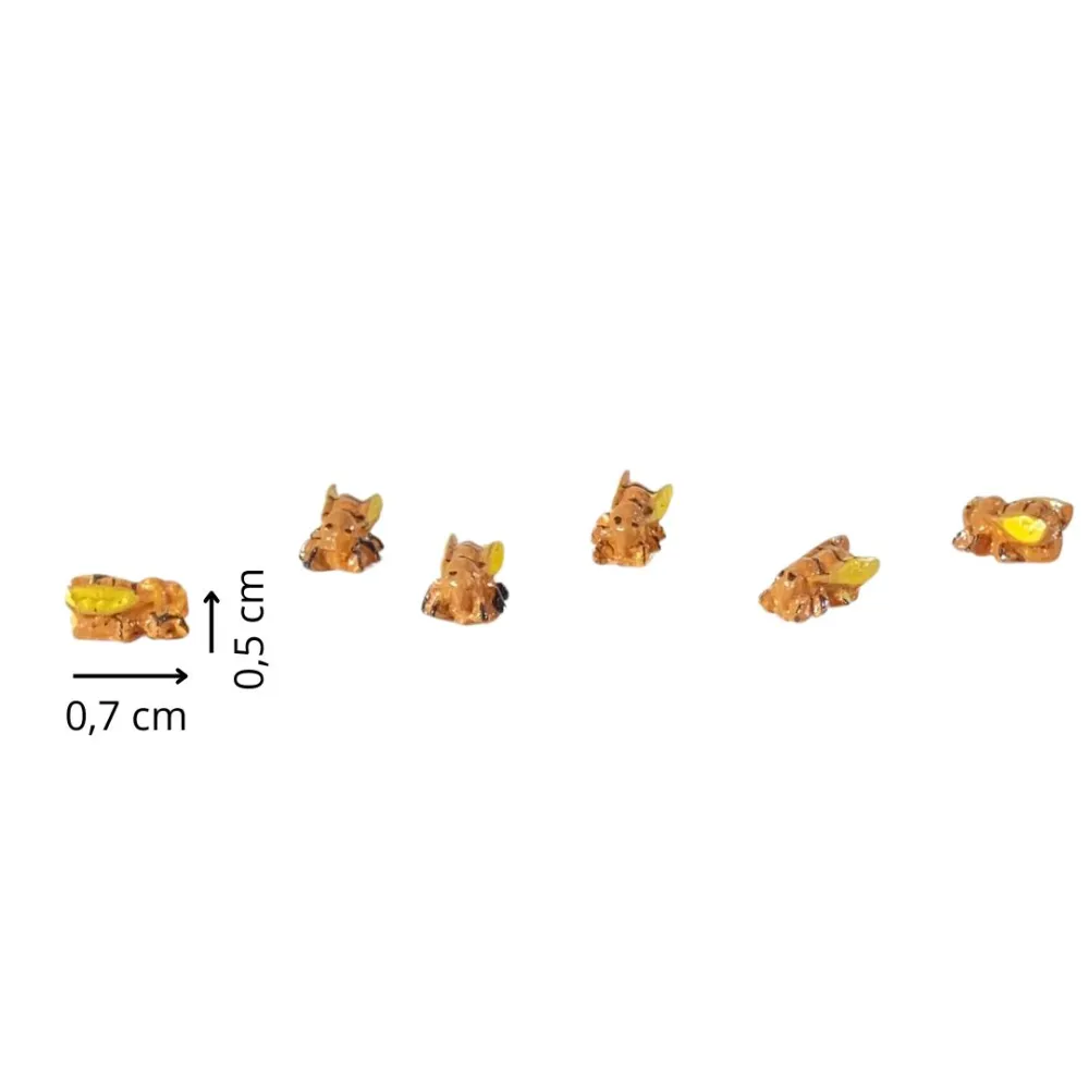 Set of Six Resin Bees for 20 cm Nativity Figures