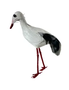Cicogna con piume vere per statue da 25-30 cm