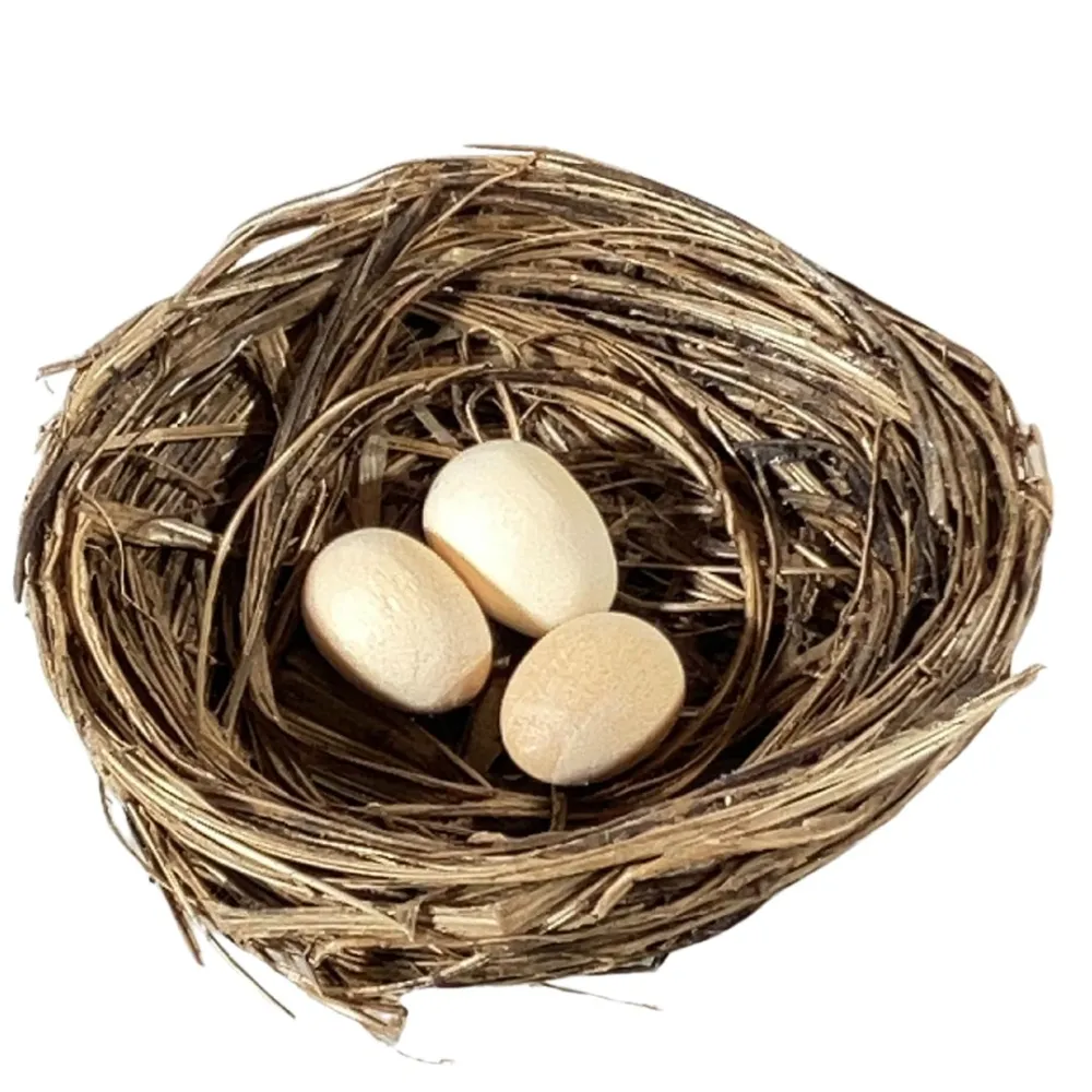 Nest with Three Eggs for 20–25 cm Nativity Figures