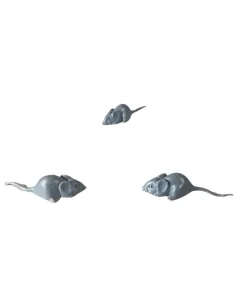 Set of Three PVC Mice for 25–30 cm Nativity Figures