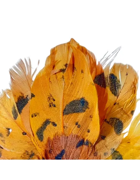 Tacchino con piume vere per statue da 25-30 cm