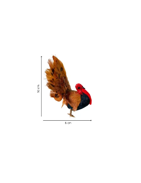 Turkey with Real Feathers for 25–30 cm Nativity Figures