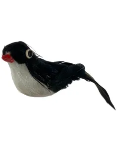 Uccellino con piume vere per statue da 25-30 cm 2