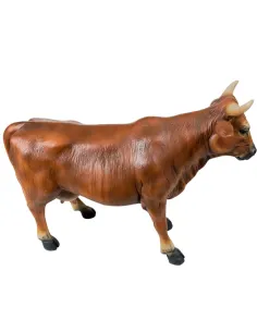 Mucca marrone in resina per statue da 25-30 cm 2