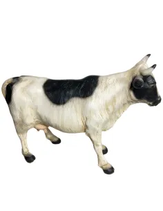 Mucca pezzata in resina per statue da 25-30 cm 2