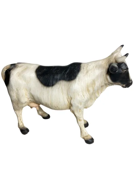 Spotted Resin Cow for 25–30 cm Nativity Figures