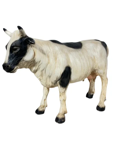 Spotted Resin Cow for 25–30 cm Nativity Figures