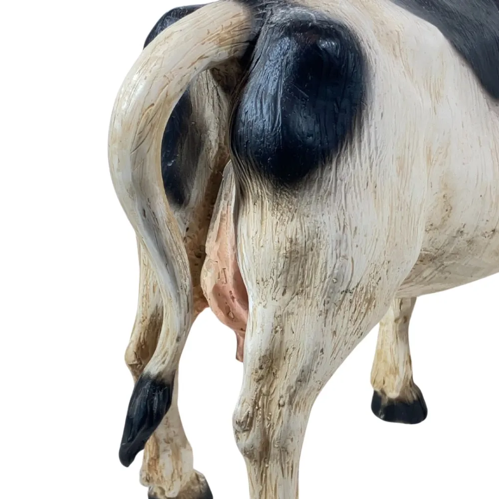 Spotted Resin Cow for 25–30 cm Nativity Figures