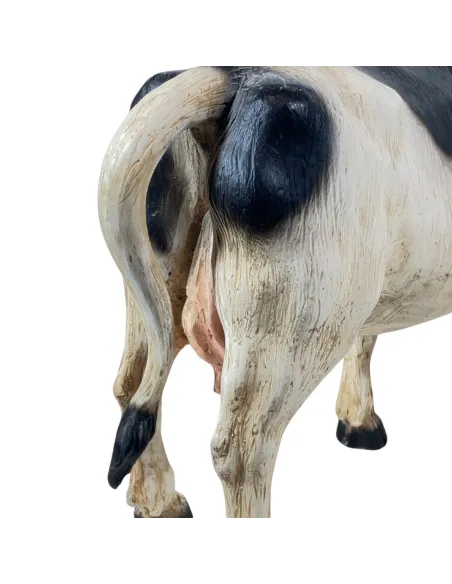 Spotted Resin Cow for 25–30 cm Nativity Figures
