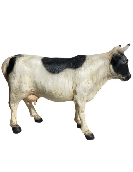 Spotted Resin Cow for 25–30 cm Nativity Figures