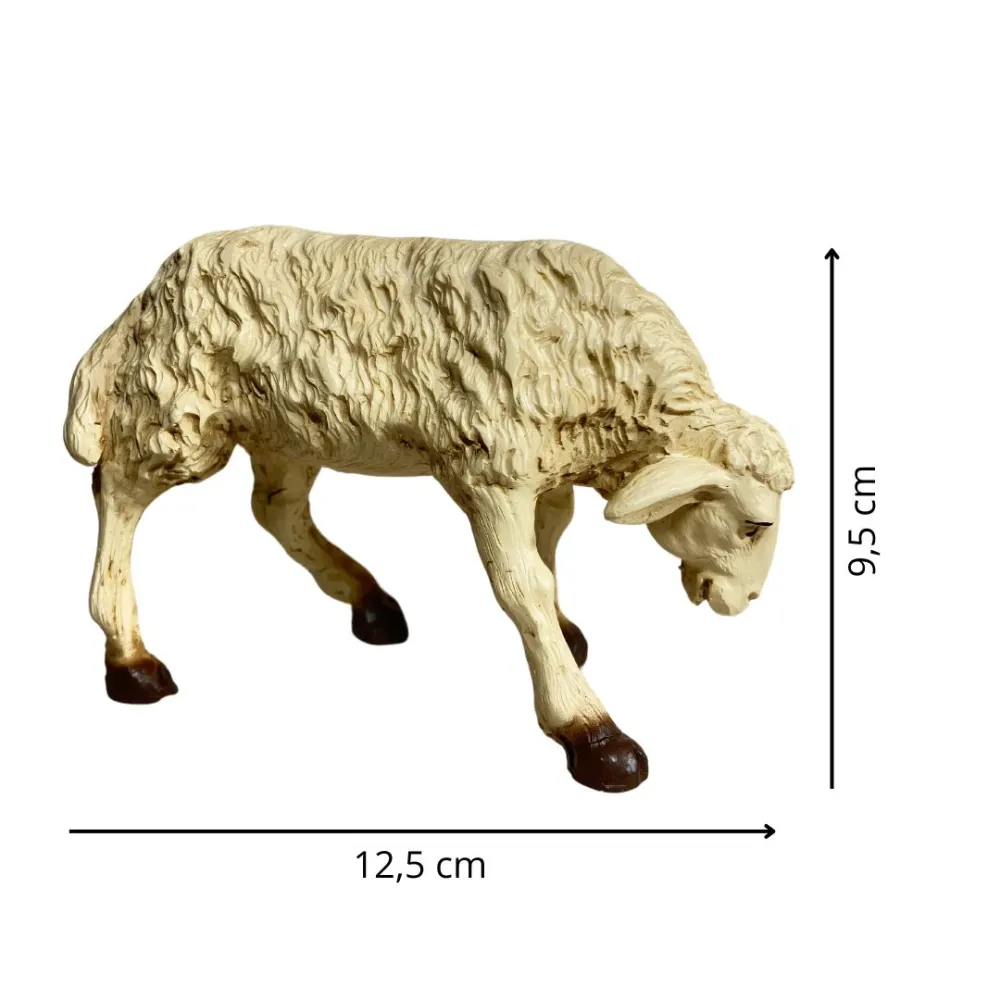 Resin Sheep with Lowered Head for 25–30 cm Nativity Figures