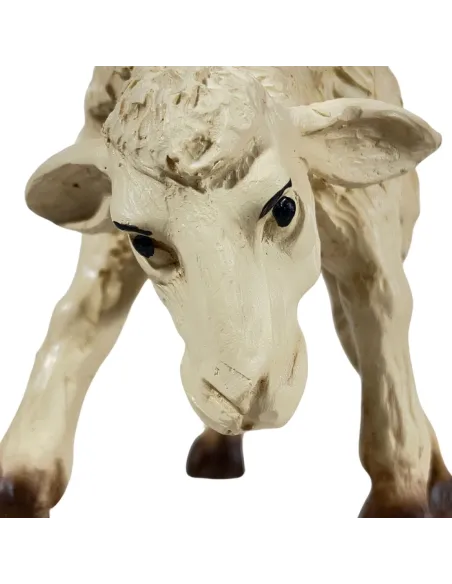 Pecora in resina testa bassa per statue da 25-30 cm