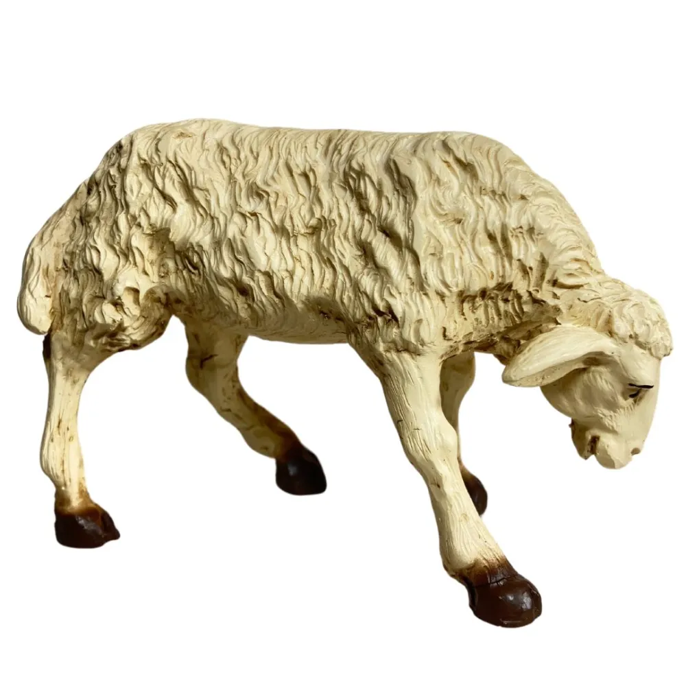 Resin Sheep with Lowered Head for 25–30 cm Nativity Figures