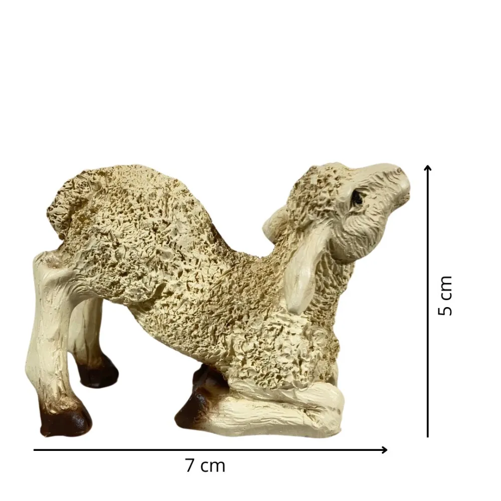 Resin Suckling Lamb for 25–30 cm Nativity Figures