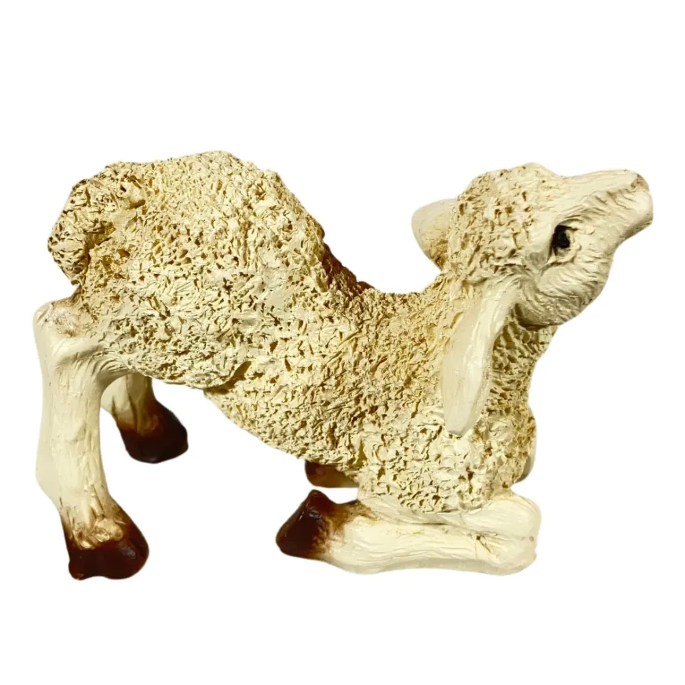 Resin Suckling Lamb for 25–30 cm Nativity Figures