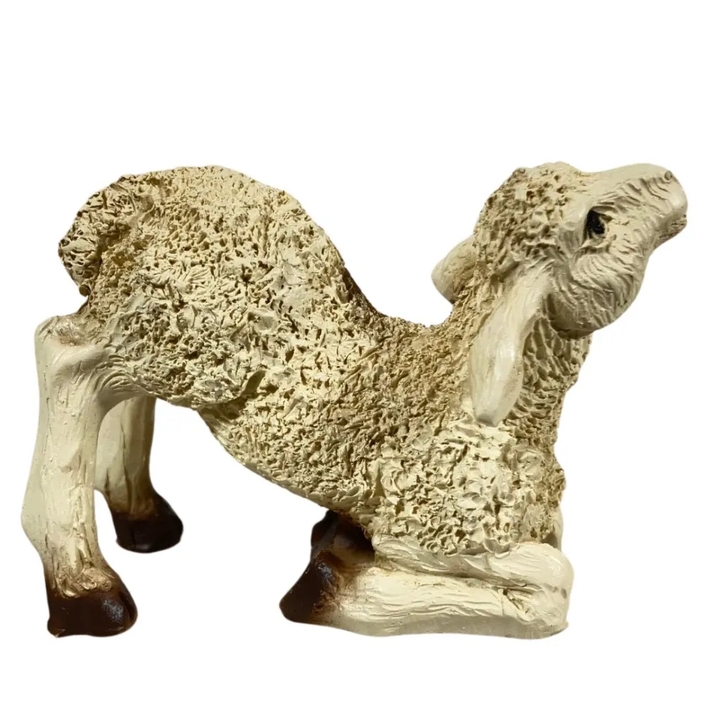 Resin Suckling Lamb for 25–30 cm Nativity Figures