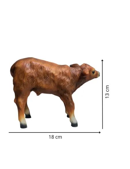 Vitello marrone in resina per statue da 25-30 cm