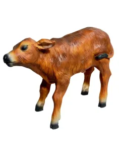 Vitello marrone in resina per statue da 25-30 cm