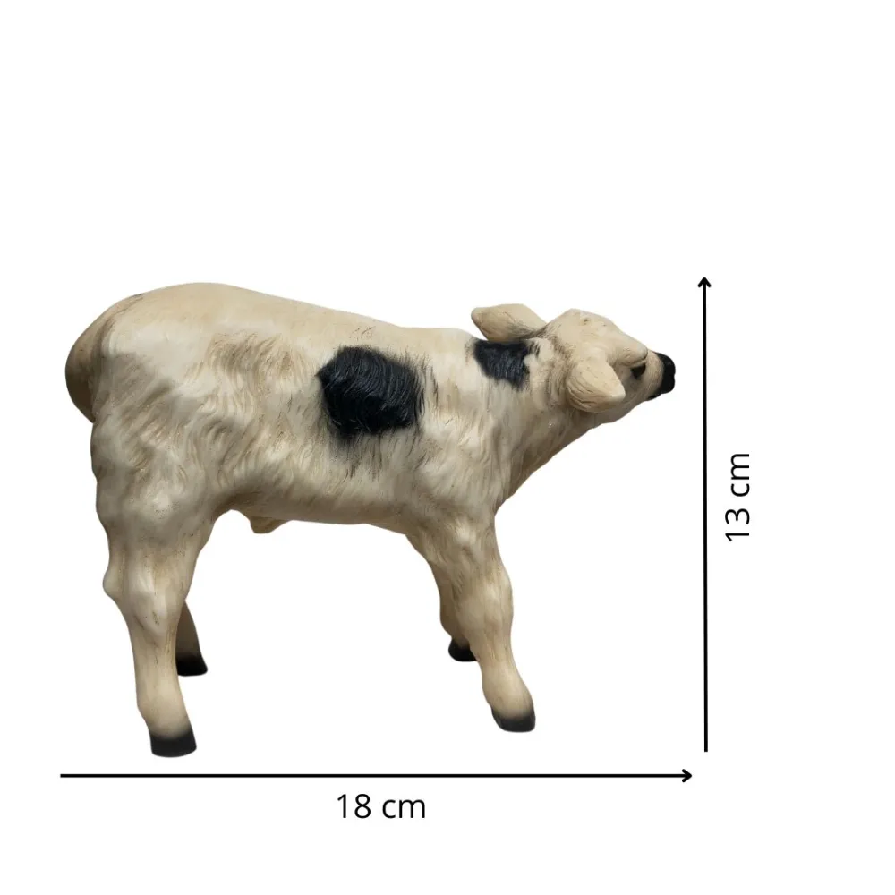 Spotted Resin Calf for 25–30 cm Nativity Figures