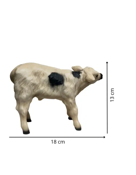 Vitello pezzato in resina per statue da 25-30 cm