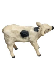 Vitello pezzato in resina per statue da 25-30 cm 2