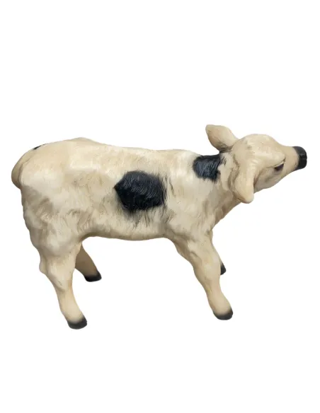 Vitello pezzato in resina per statue da 25-30 cm