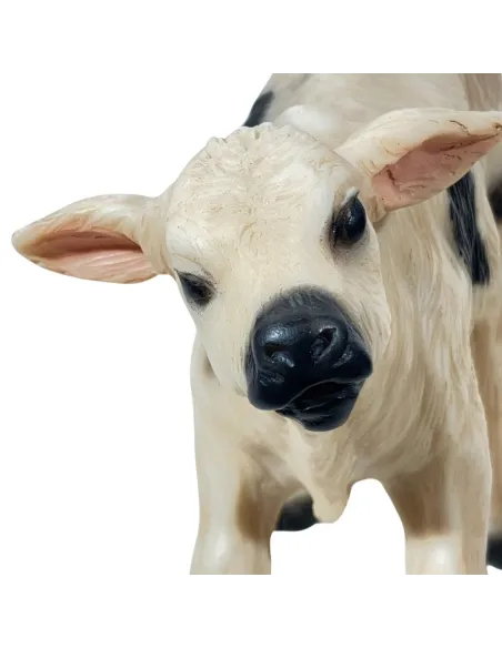 Vitello pezzato in resina per statue da 25-30 cm